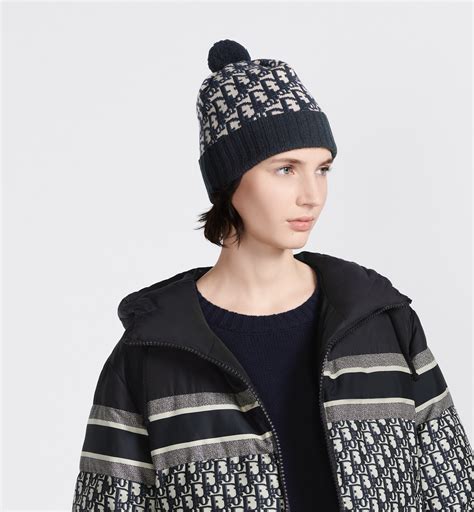 Women's Dior Oblique Pompom Beanie 